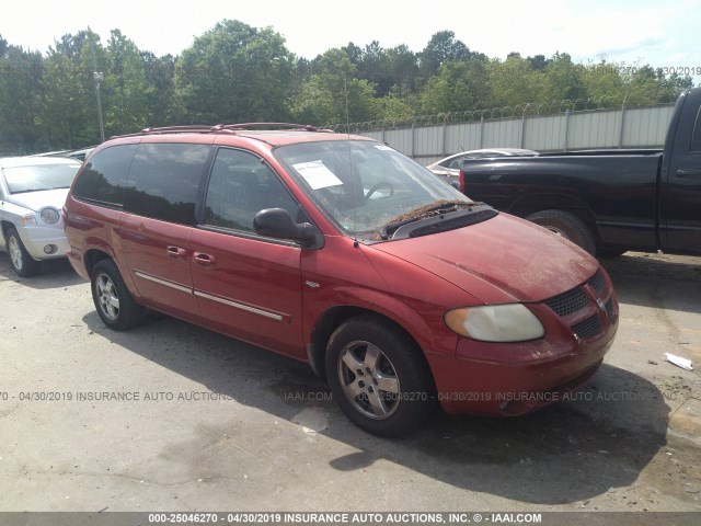 2D4GP44L44R568840 - 2004 DODGE GRAND CARAVAN SXT RED photo 1