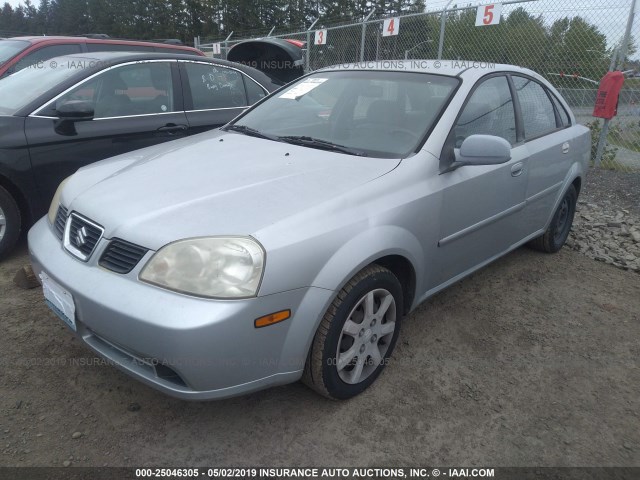 KL5JD52Z54K009066 - 2004 SUZUKI FORENZA S SILVER photo 2