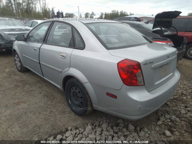 KL5JD52Z54K009066 - 2004 SUZUKI FORENZA S SILVER photo 3