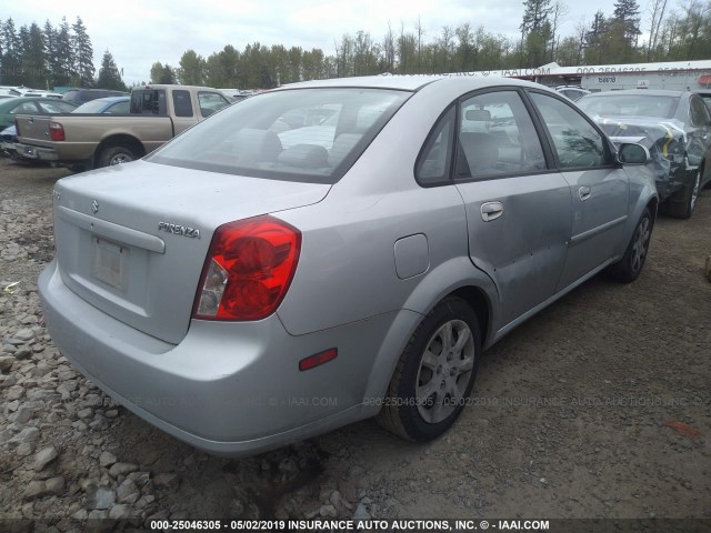 KL5JD52Z54K009066 - 2004 SUZUKI FORENZA S SILVER photo 4