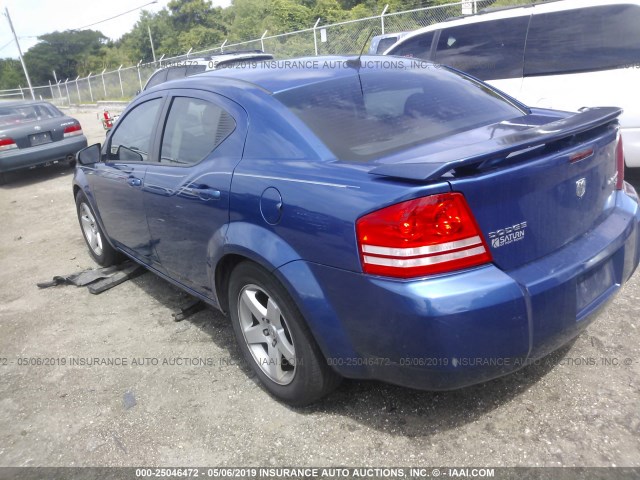 1B3LC46B39N556681 - 2009 DODGE AVENGER SE/SXT BLUE photo 3