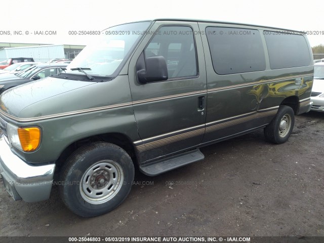 1FMRE11W74HB51339 - 2004 FORD ECONOLINE E150 WAGON GREEN photo 6