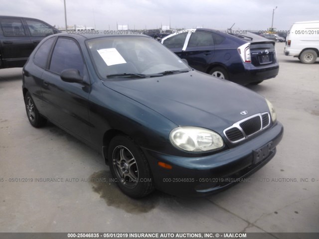 KLATA22631B622189 - 2001 DAEWOO LANOS S GREEN photo 1