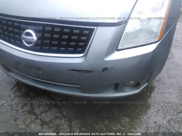 3N1AB61E38L627532 - 2008 NISSAN SENTRA 2.0/2.0S/2.0SL GRAY photo 6