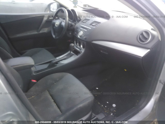 JM1BL1SF2A1168497 - 2010 MAZDA 3 I SILVER photo 5