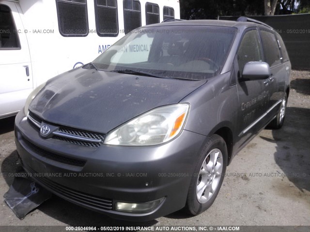 5TDZA22C14S166988 - 2004 TOYOTA SIENNA XLE/XLE LIMITED GRAY photo 2