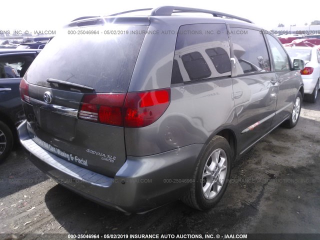 5TDZA22C14S166988 - 2004 TOYOTA SIENNA XLE/XLE LIMITED GRAY photo 4