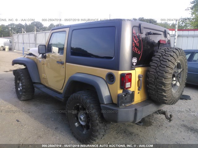 1C4AJWAG3DL661672 - 2013 JEEP WRANGLER SPORT TAN photo 3