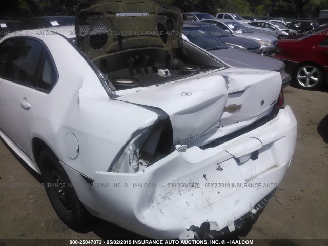 2G1WD5EM1B1281815 - 2011 CHEVROLET IMPALA POLICE WHITE photo 6