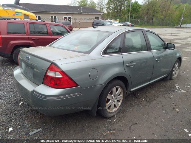 1FAHP24197G153108 - 2007 FORD FIVE HUNDRED SEL TEAL photo 4