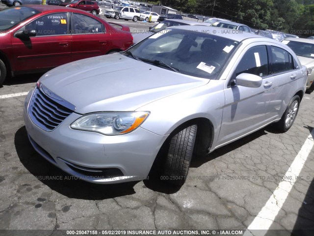 1C3CCBAB7CN319262 - 2012 CHRYSLER 200 LX SILVER photo 2