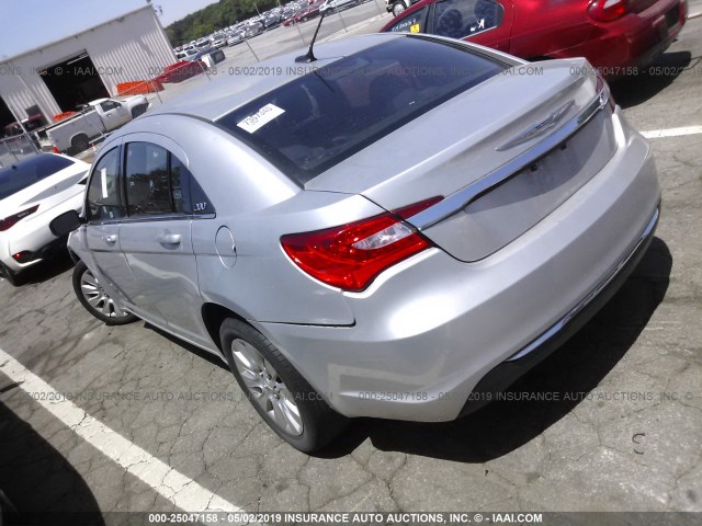 1C3CCBAB7CN319262 - 2012 CHRYSLER 200 LX SILVER photo 3