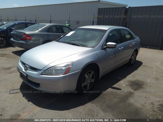 JHMCN36495C006278 - 2005 HONDA ACCORD HYBRID BLUE photo 2