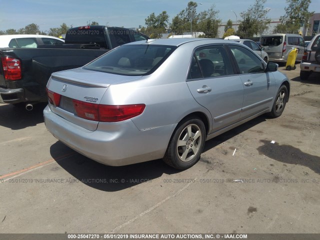 JHMCN36495C006278 - 2005 HONDA ACCORD HYBRID BLUE photo 4