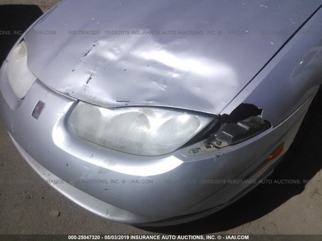 1G8ZY12742Z208861 - 2002 SATURN SC2 SILVER photo 6