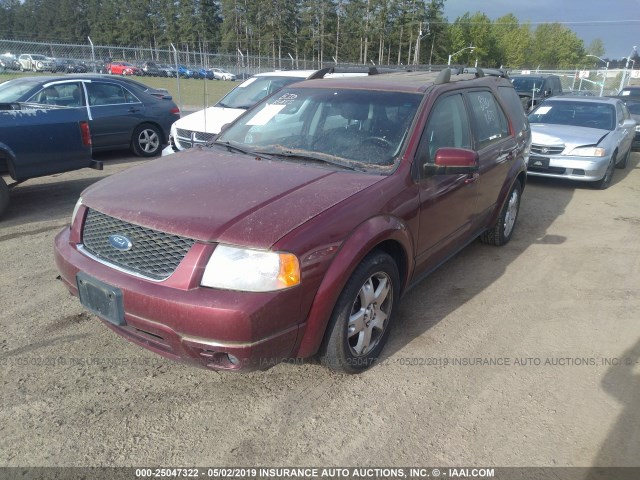 1FMDK06176GA51342 - 2006 FORD FREESTYLE LIMITED RED photo 2