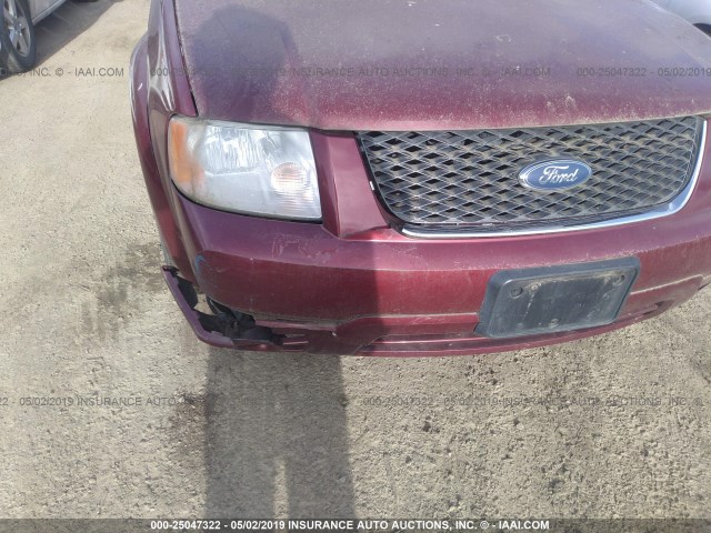 1FMDK06176GA51342 - 2006 FORD FREESTYLE LIMITED RED photo 6