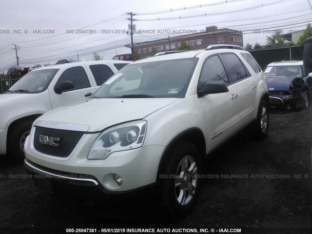 1GKEV13718J299465 - 2008 GMC ACADIA SLE WHITE photo 2