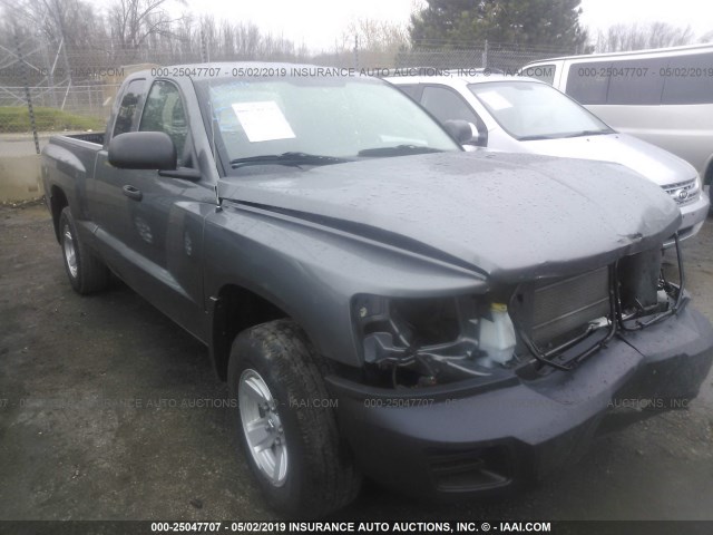 1D7HW32K78S562582 - 2008 DODGE DAKOTA SXT GRAY photo 1