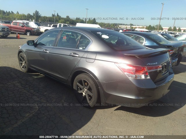 1HGCP2F75CA126332 - 2012 HONDA ACCORD EX GRAY photo 3