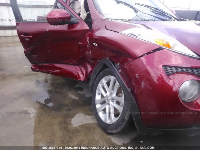 JN8AF5MR8DT205079 - 2013 NISSAN JUKE S/SV/SL RED photo 6