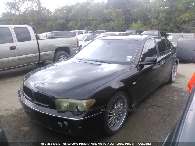 WBAGN63454DS51433 - 2004 BMW 745 LI BLACK photo 2