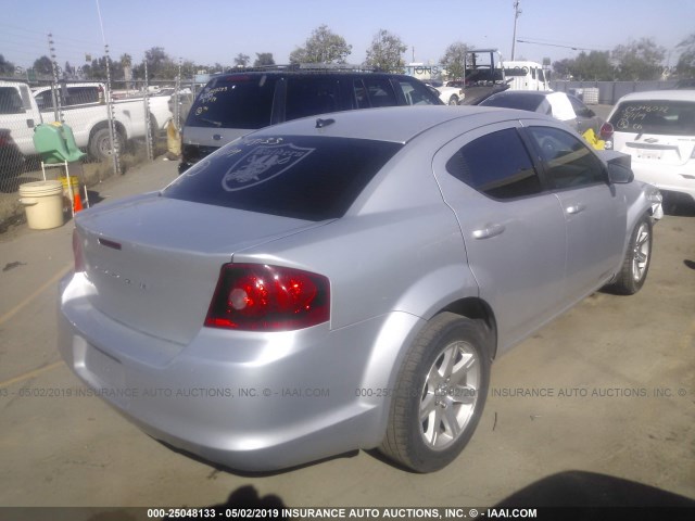 1B3BD4FB8BN608661 - 2011 DODGE AVENGER EXPRESS SILVER photo 4