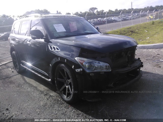 JN8AZ2NE2B9000398 - 2011 INFINITI QX56 BLACK photo 1