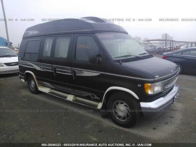 1FDEE1460VHB72383 - 1997 FORD ECONOLINE E150 VAN BLACK photo 1