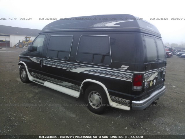 1FDEE1460VHB72383 - 1997 FORD ECONOLINE E150 VAN BLACK photo 3