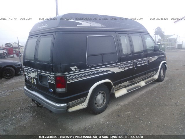 1FDEE1460VHB72383 - 1997 FORD ECONOLINE E150 VAN BLACK photo 4