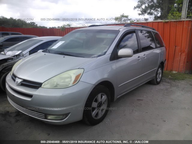 5TDZA22C54S033201 - 2004 TOYOTA SIENNA XLE/XLE LIMITED GRAY photo 2