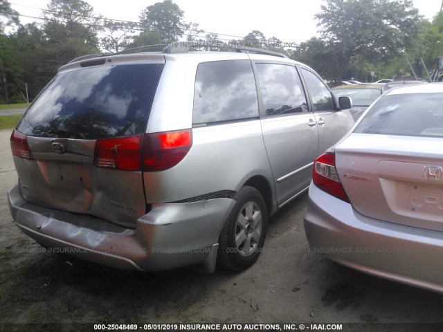 5TDZA22C54S033201 - 2004 TOYOTA SIENNA XLE/XLE LIMITED GRAY photo 4