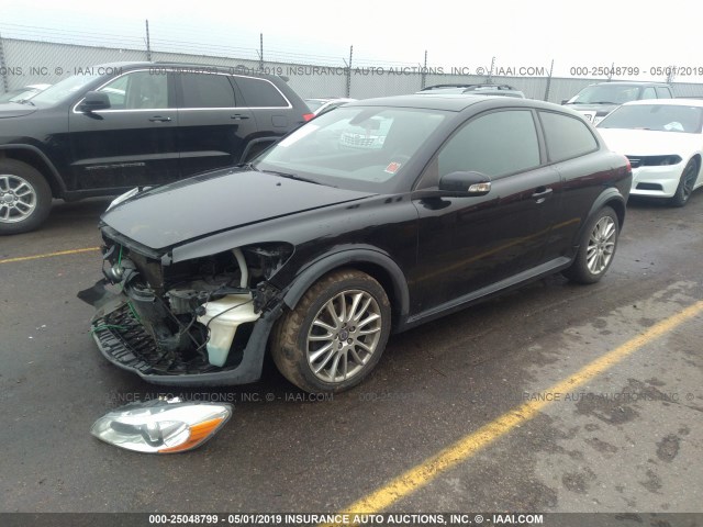 YV1672MK6B2195570 - 2011 VOLVO C30 T5 BLACK photo 2