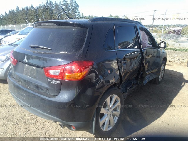 4A4AR4AU0DE018163 - 2013 MITSUBISHI OUTLANDER SPORT SE BLACK photo 4