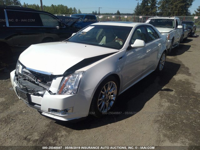 1G6DS5ED9B0153907 - 2011 CADILLAC CTS PREMIUM COLLECTION WHITE photo 2