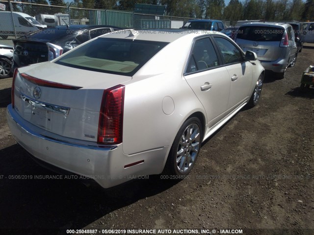 1G6DS5ED9B0153907 - 2011 CADILLAC CTS PREMIUM COLLECTION WHITE photo 4