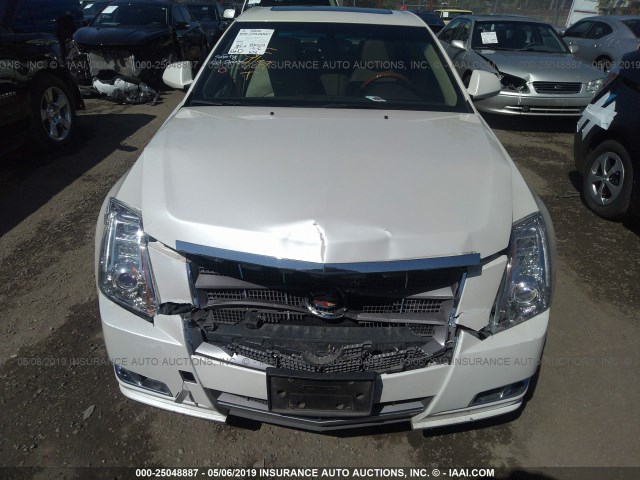 1G6DS5ED9B0153907 - 2011 CADILLAC CTS PREMIUM COLLECTION WHITE photo 6