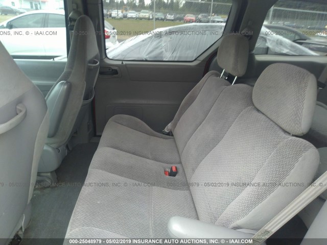 2FMZA5149XBA63122 - 1999 FORD WINDSTAR LX RED photo 8