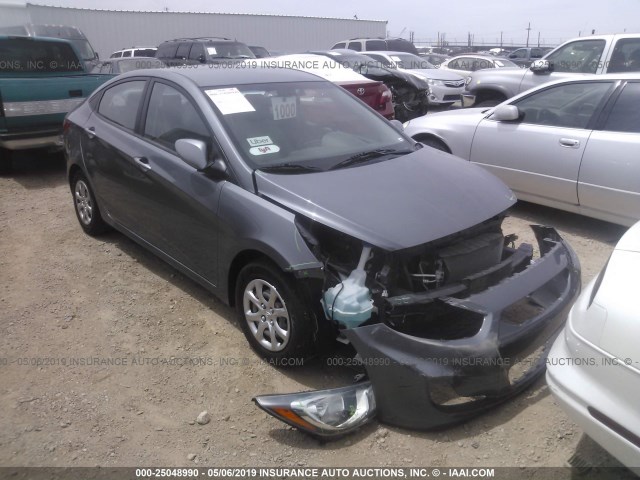 KMHCT4AE6DU544910 - 2013 HYUNDAI ACCENT GLS/GS GRAY photo 1