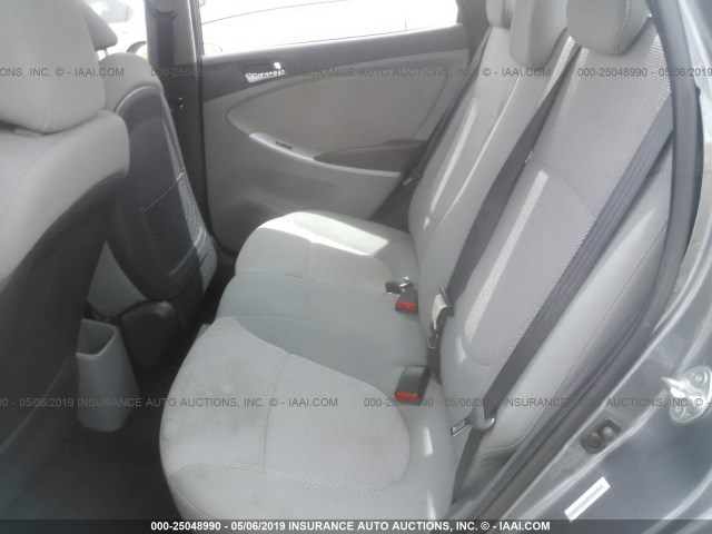 KMHCT4AE6DU544910 - 2013 HYUNDAI ACCENT GLS/GS GRAY photo 8