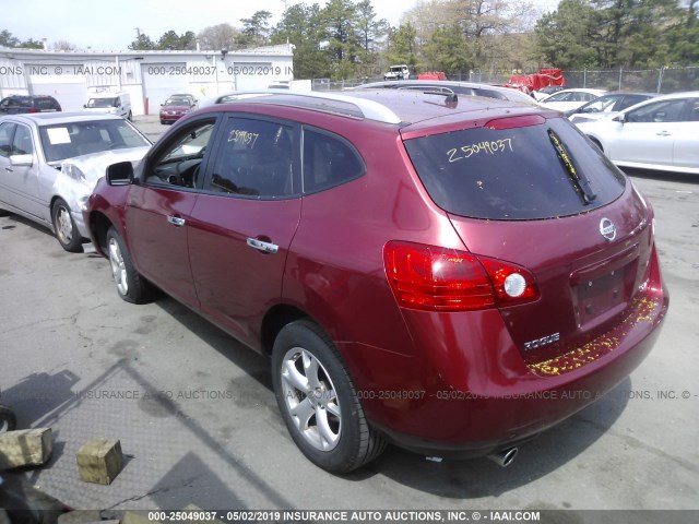 JN8AS5MV8AW104160 - 2010 NISSAN ROGUE S/SL/KROM RED photo 3