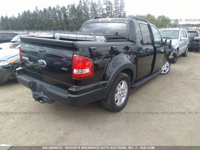 1FMEU51KX7UB24167 - 2007 FORD EXPLORER SPORT TRAC XLT BLACK photo 4