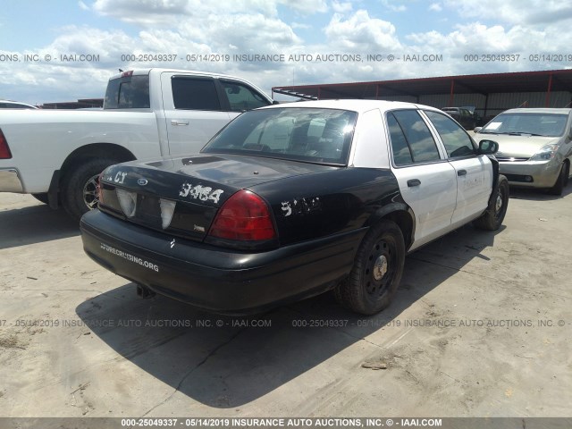 2FAHP71V49X133902 - 2009 FORD CROWN VICTORIA POLICE INTERCEPTOR BLACK photo 4