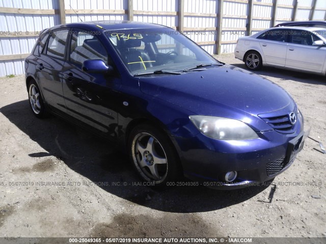 JM1BK343351224387 - 2005 MAZDA 3 HATCHBACK PURPLE photo 1