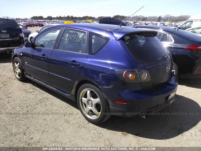 JM1BK343351224387 - 2005 MAZDA 3 HATCHBACK PURPLE photo 3