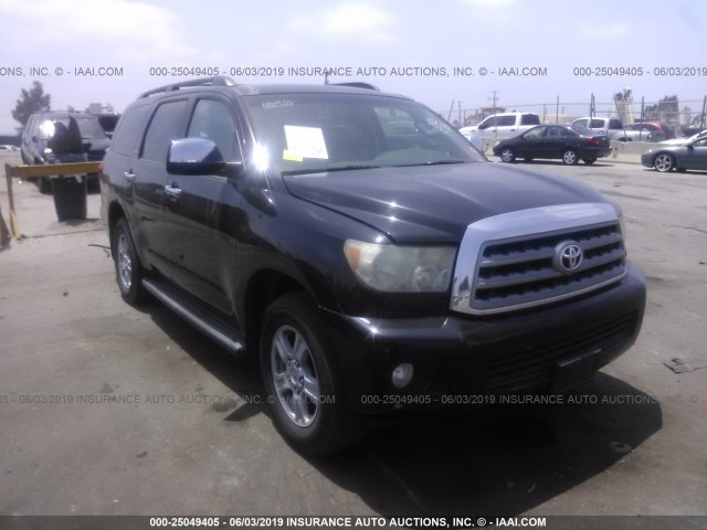 5TDZY68A98S001155 - 2008 TOYOTA SEQUOIA LIMITED BLACK photo 1
