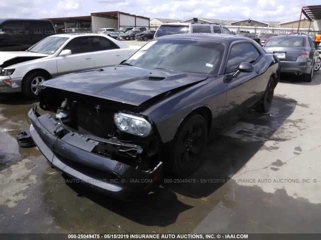 2C3CDYAG1EH274584 - 2014 DODGE CHALLENGER SXT GRAY photo 2