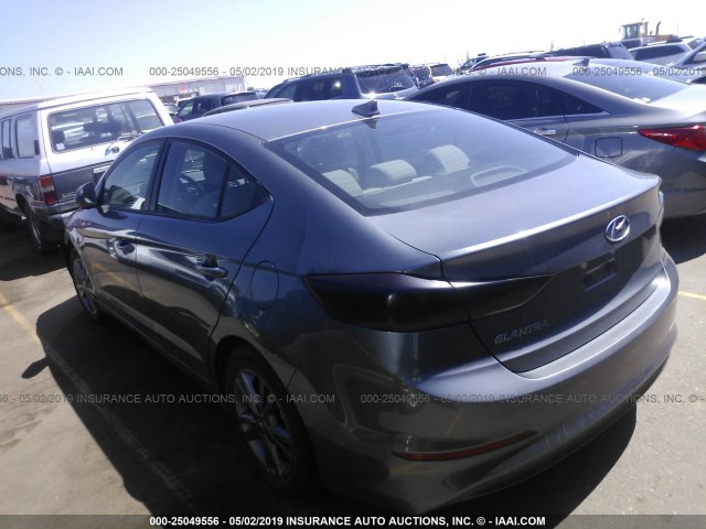 5NPD84LF7JH298567 - 2018 HYUNDAI ELANTRA SEL/VALUE/LIMITED BLACK photo 3