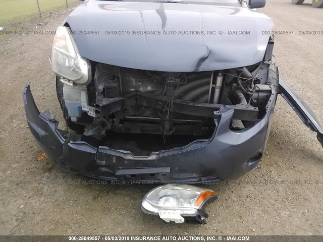 JN8AS5MT7DW545460 - 2013 NISSAN ROGUE S/SV BLUE photo 6